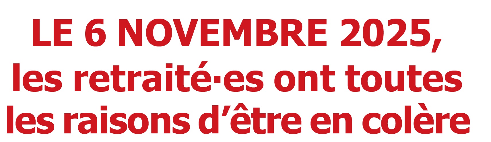 Toutes et tous dans la rue le 6 novembre !