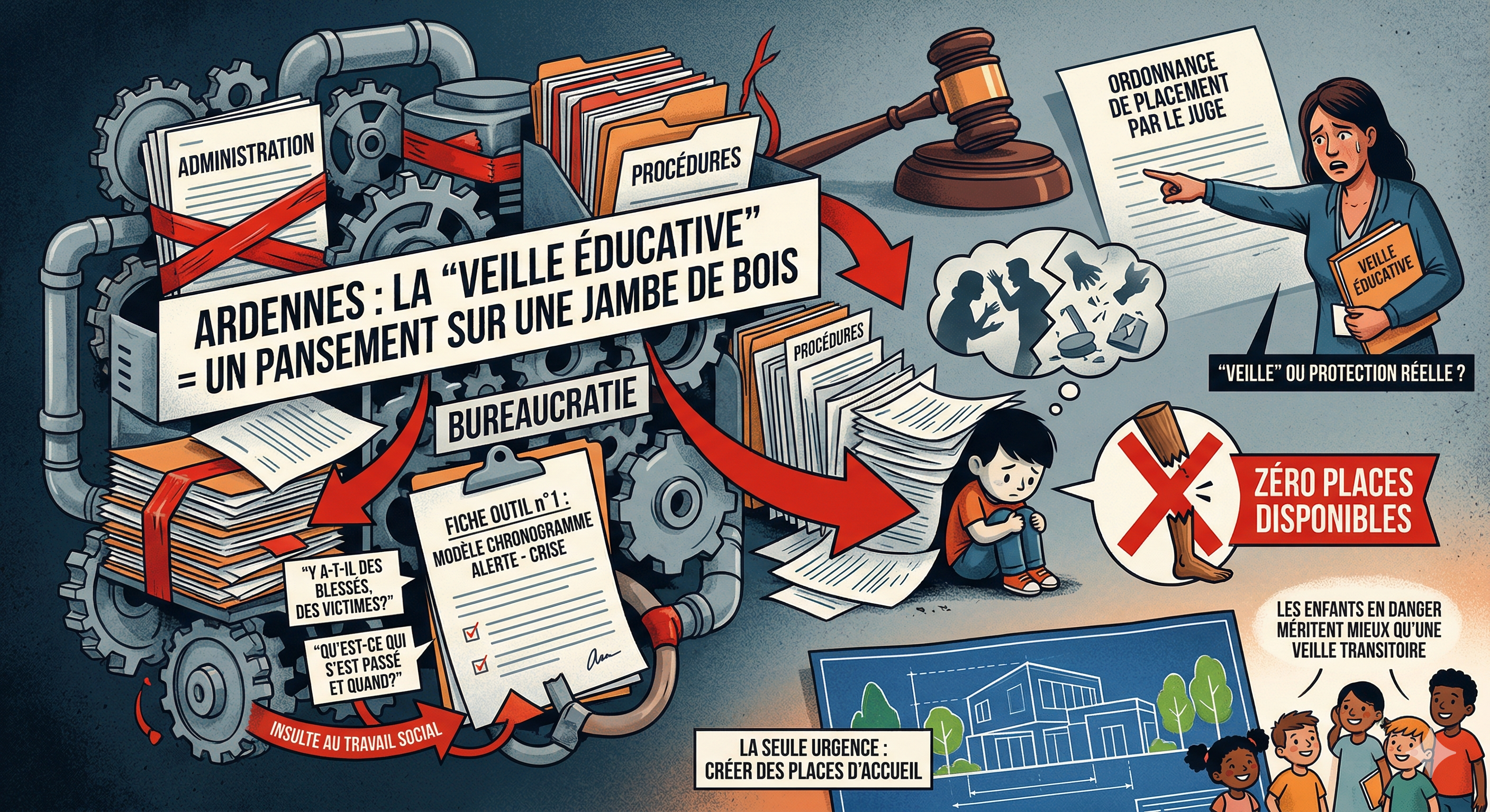 Dans les Ardennes, on manque toujours de places, mais le Département invente la « Veille Éducative » !