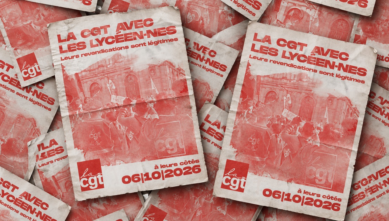 Le 6 octobre, la CGT sera aux côtés des lycéen·nes et étudiant·es !